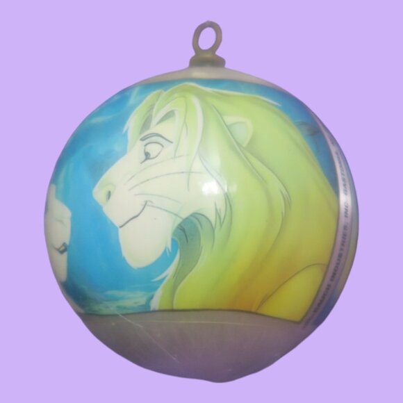 Disney Other - Disney lion king vintage ornament simba nala in blue and cream size one size.
